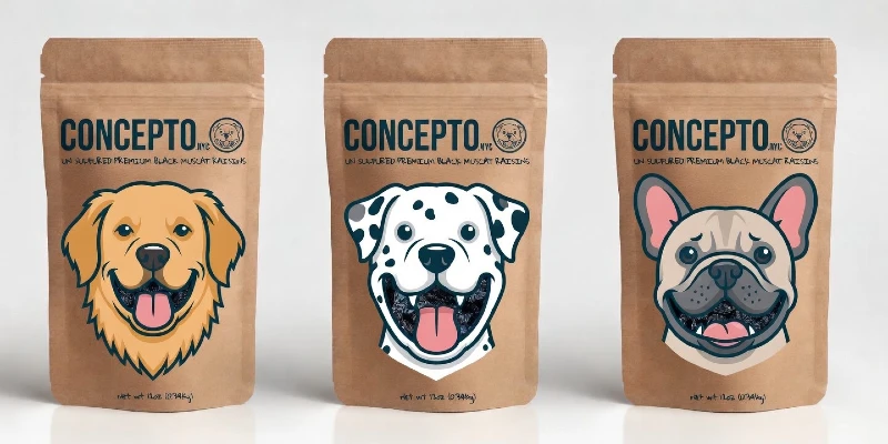 Branding di cibo per cani mercato americano